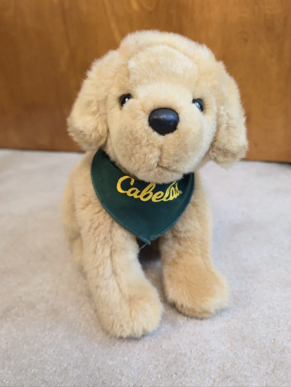 Cabela's Yellow Plush Lab with Bandana Logo A3